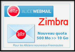 Alice Zimbra Webmail